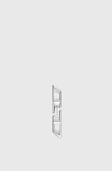 Серебряная моносерьга D Logo Sterling Silver Drop Серебряный ONESIZE Diesel DL1348