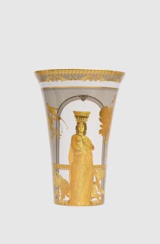 Зеленая фарфоровая ваза Minerva