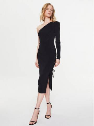 Elisabetta Franchi Коктейльна сукня AM-91B-32E2-V480 Чорний Slim Fit Elisabetta Franchi Коктейльна сукня AM-91B-32E2-V480 Чорний Slim Fit