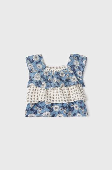Детская блузка Mayoral цвет синий узор