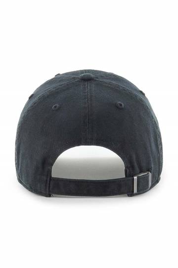 Хлопковая кепка 47 brand MLB Los Angeles Dodgers цвет чёрный с аппликацией B-BSRNS12GWS-BKA Хлопковая кепка 47 brand MLB Los Angeles Dodgers цвет чёрный с аппликацией B-BSRNS12GWS-BKA