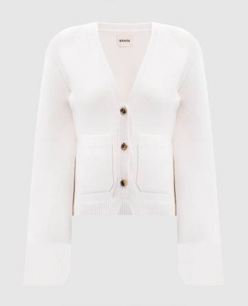 Белый кардиган Scarlet из кашемира