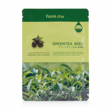 Тканевая маска для лица FarmStay Visible Difference Mask Sheet Greentea Seed с экстрактом семян зеленого чая, 23 мл Тканевая маска для лица FarmStay Visible Difference Mask Sheet Greentea Seed с экстрактом семян зеленого чая, 23 мл