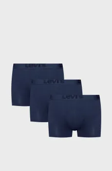 Мужские темно-синие боксеры (3 шт) Синий S Levi’s® 905045001;002
