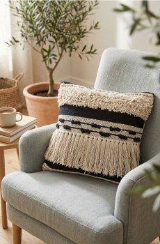 Декоративна наволочка - чорний