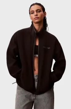 Женская черная спортивная кофта POLAR Черный XS Calvin Klein Jeans LV047E214G
