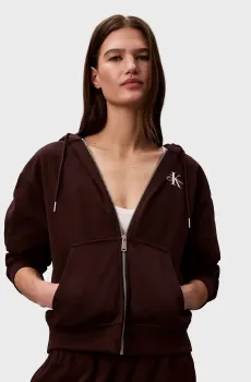 Женское темно-коричневое худи MONOLOGO Коричневый XL Calvin Klein Jeans LV047B270G