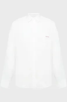 Мужская белая льняная рубашка CASUAL Белый XL Calvin Klein Jeans LV04RF121G