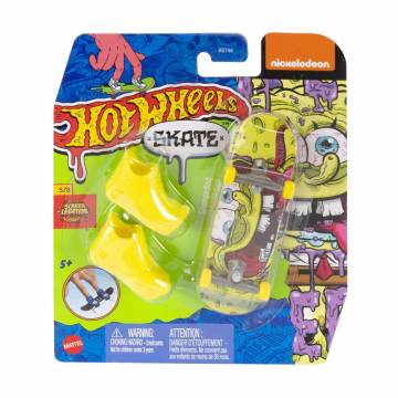 Игровой набор Hot Wheels Скейт и обувь для пальчиков, Spongebob, желтый, от 5 лет (HGT46) Игровой набор Hot Wheels Скейт и обувь для пальчиков, Spongebob, желтый, от 5 лет (HGT46)