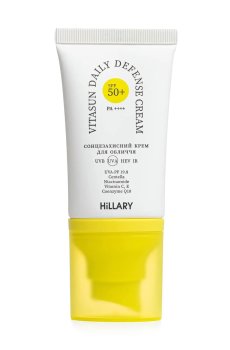 Уценка! Солнцезащитный крем для лица Hillary VitaSun Daily Defense Cream, SPF 50+, 40 мл
