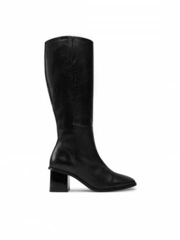Calvin Klein Чоботи Heel Knee Boot 50 W/Ml Lth HW0HW02321 Чорний Calvin Klein Чоботи Heel Knee Boot 50 W/Ml Lth HW0HW02321 Чорний