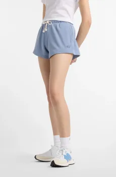 Женские голубые шорты Coastal Fleece Голубой 44 New Balance WS51503DUS