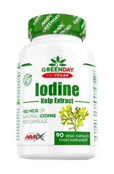Экстракт ламинарии Amix Nutrition GreenDay ProVegan Natural Iodine Kelp Extract, 90 вегетарианских капсул