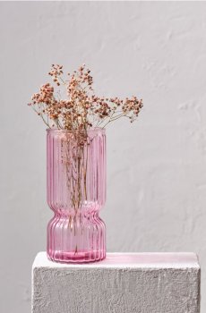 Ваза для квітів - пастельний рожевий