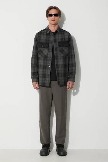 Куртка Neil Barett LOOSE BICOLOR FLAP POCKET PADDED мужская цвет серый переходная PBCS024C.V041C.888 Куртка Neil Barett LOOSE BICOLOR FLAP POCKET PADDED мужская цвет серый переходная PBCS024C.V041C.888
