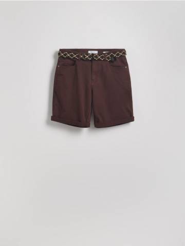 Reserved - MEN`S SHORTS & BELT - буряковий - 9376N-83X Reserved - MEN`S SHORTS & BELT - буряковий - 9376N-83X
