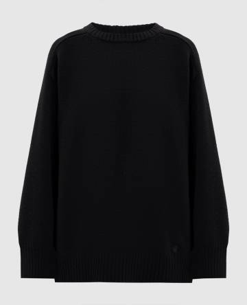 Черный свитер SAFI из шерсти и кашемира