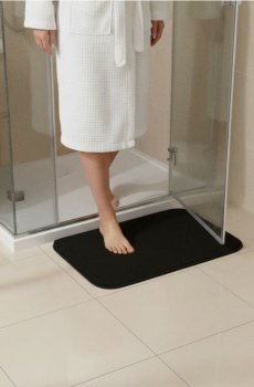 Килимок для ванної кімнати - чорний
