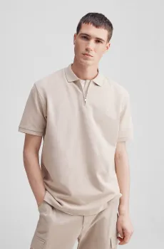 Мужское бежевое поло Бежевый L SPRINGFIELD 4589102