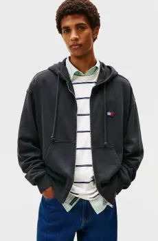 Мужское темно-серое худи 90S NEW CLSSCS Серый XL Tommy Jeans DM0DM22080