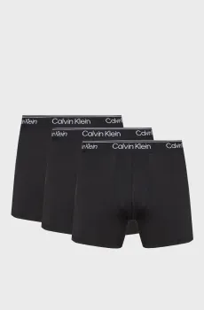 Мужские черные боксеры (3 шт) BOXER BRIEF Черный M Calvin Klein LV00NB4410