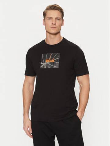 BOSS Футболка Injungle 50535112 Чорний Regular Fit BOSS Футболка Injungle 50535112 Чорний Regular Fit