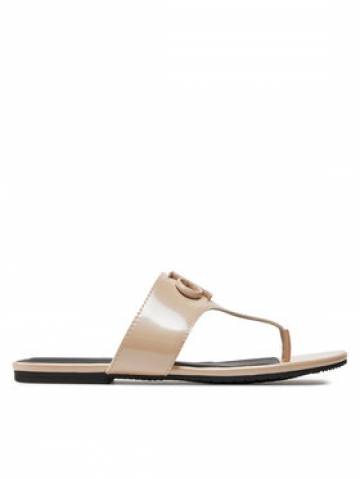 Calvin Klein Jeans Вєтнамки Flat Sandal Slide Toepost Mg Met YW0YW01342 Рожевий Calvin Klein Jeans Вєтнамки Flat Sandal Slide Toepost Mg Met YW0YW01342 Рожевий