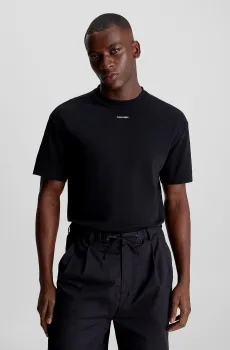Мужская черная футболка NANO LOGO INTERLOCK Черный XL Calvin Klein K10K112487