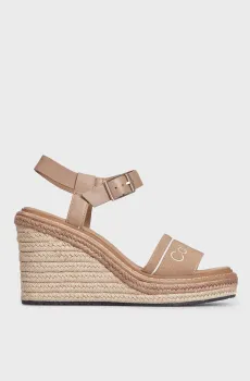 Женские бежевые босоножки WEDGE Бежевый 37 Calvin Klein HW0HW01499