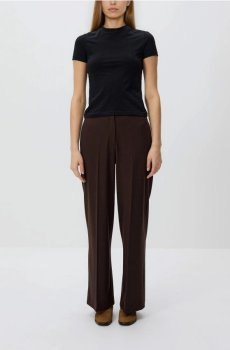 Reserved - Широкі штани зі стрілками - пильно-коричневий - 441FM-98X