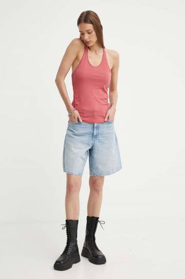 Хлопковый топ G-Star Raw цвет розовый D24652-4107 Хлопковый топ G-Star Raw цвет розовый D24652-4107