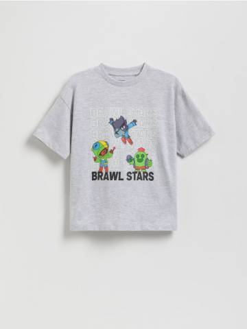 Reserved - Футболка Brawl Stars - світло-сірий - 944EG-09M Reserved - Футболка Brawl Stars - світло-сірий - 944EG-09M