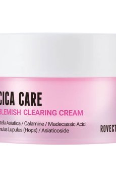 Успокаивающий крем Rovectin Cica Care Blemish Clearing Cream для проблемной кожи лица, с центелой, 50 мл