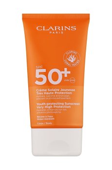 Солнцезащитный крем для тела Clarins Youth-Protecting Sunscreen SPF 50+, 150 мл