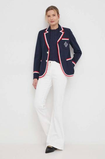 Хлопковый свитер Polo Ralph Lauren цвет синий Хлопковый свитер Polo Ralph Lauren цвет синий
