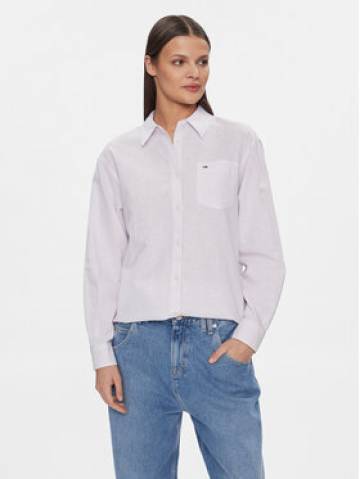 Tommy Jeans Сорочка DW0DW17737 Фіолетовий Boxy Fit Tommy Jeans Сорочка DW0DW17737 Фіолетовий Boxy Fit