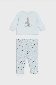 Комплект зі світшоту й легінсів Peter Rabbit - блакитний