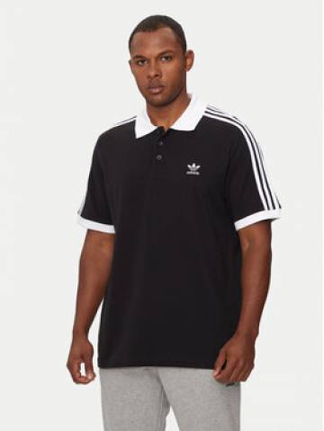 adidas Поло adicolor Classics 3-Stripes IL2501 Чорний Regular Fit adidas Поло adicolor Classics 3-Stripes IL2501 Чорний Regular Fit