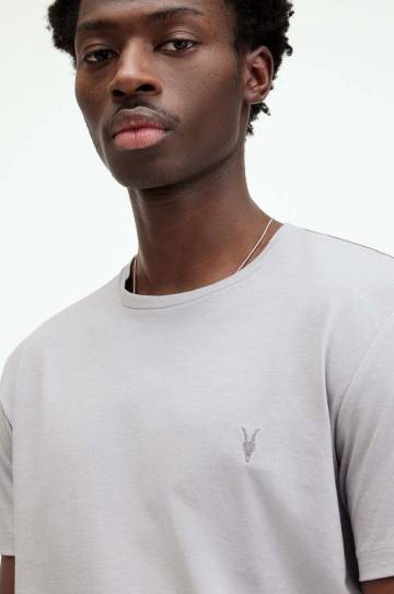Футболка AllSaints TONIC SS CREW мужская цвет белый однотонная Футболка AllSaints TONIC SS CREW мужская цвет белый однотонная