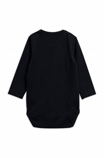 Боди для младенцев Mini Rodini цвет чёрный Боди для младенцев Mini Rodini цвет чёрный