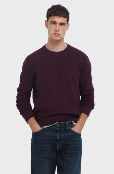 Мужской бордовый джемпер Бордовый M SPRINGFIELD 1402538