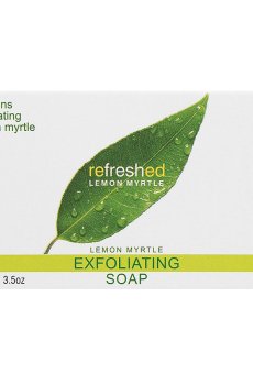 Отшелушивающее натуральное мыло Tea Tree Therapy Refreshed Lemon Myrtle на растительной основе с маслом лимонного мирта, 100 г