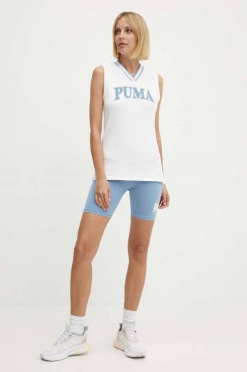 Топ Puma SQUAD женский цвет белый 678703 Топ Puma SQUAD женский цвет белый 678703