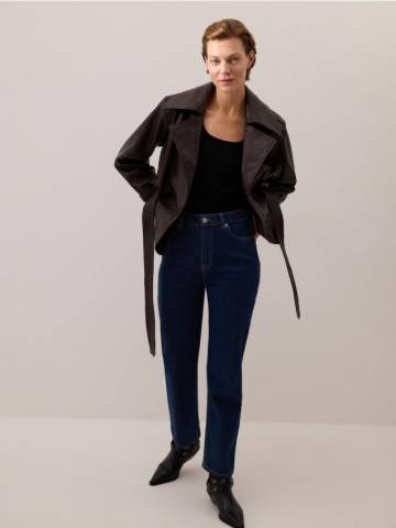 Reserved - Джинси прямого крою з завищеною талією - indigo jeans - 994EG-57J Reserved - Джинси прямого крою з завищеною талією - indigo jeans - 994EG-57J