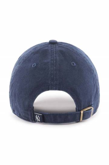 Хлопковая кепка 47 brand MLB New York Yankees цвет синий с аппликацией B-RGW17GWS-NY Хлопковая кепка 47 brand MLB New York Yankees цвет синий с аппликацией B-RGW17GWS-NY