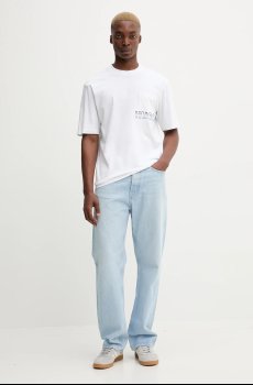 Хлопковая футболка Hugo Blue Nogoste