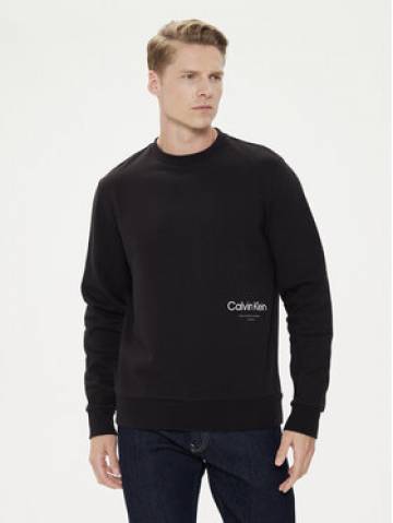 Calvin Klein Світшот Off Placement K10K113095 Чорний Regular Fit Calvin Klein Світшот Off Placement K10K113095 Чорний Regular Fit