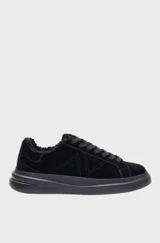 Мужские черные замшевые кроссовки Черный 45 Guess FMFEAL.LEM12;BLACK