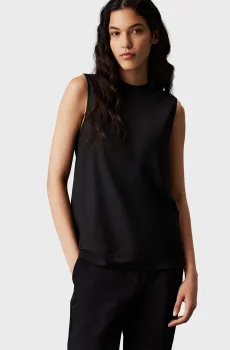 Женский черный топ  RECYCLED CDC Черный 42 Calvin Klein K20K207289