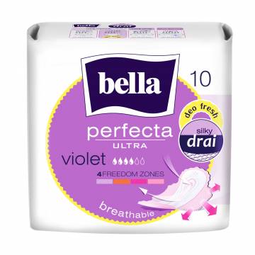 Прокладки для критических дней Bella Perfecta Ultra Violet Deo Fresh, 10 шт Прокладки для критических дней Bella Perfecta Ultra Violet Deo Fresh, 10 шт